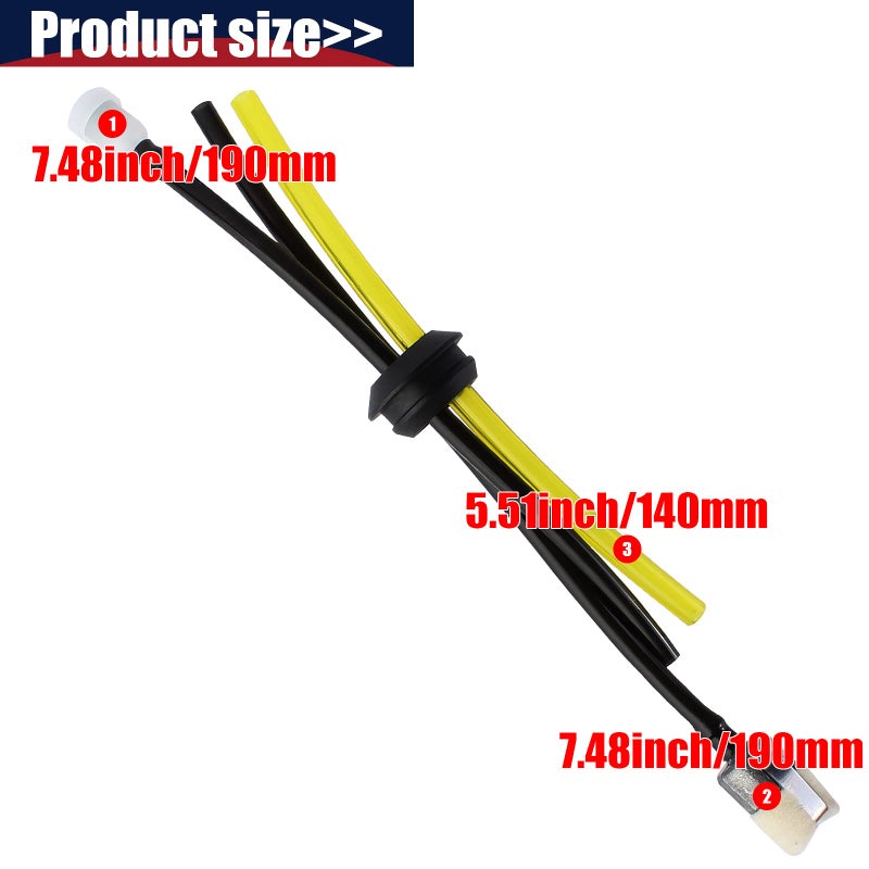 QAZAKY Fuel Gas Tank Grommet kit with Fuel Line Filter Primer Bulb Spark Plug for Echo Blower Tiller Cultivator Pruner String Trimmer Brushcutter PB-265LN PB-265L GT200 GT225 PE200 PE225 PPF225 SRM211 - Image 2